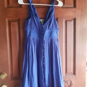MOULINETTE SOEURS EMPIRE BLUE DRESS